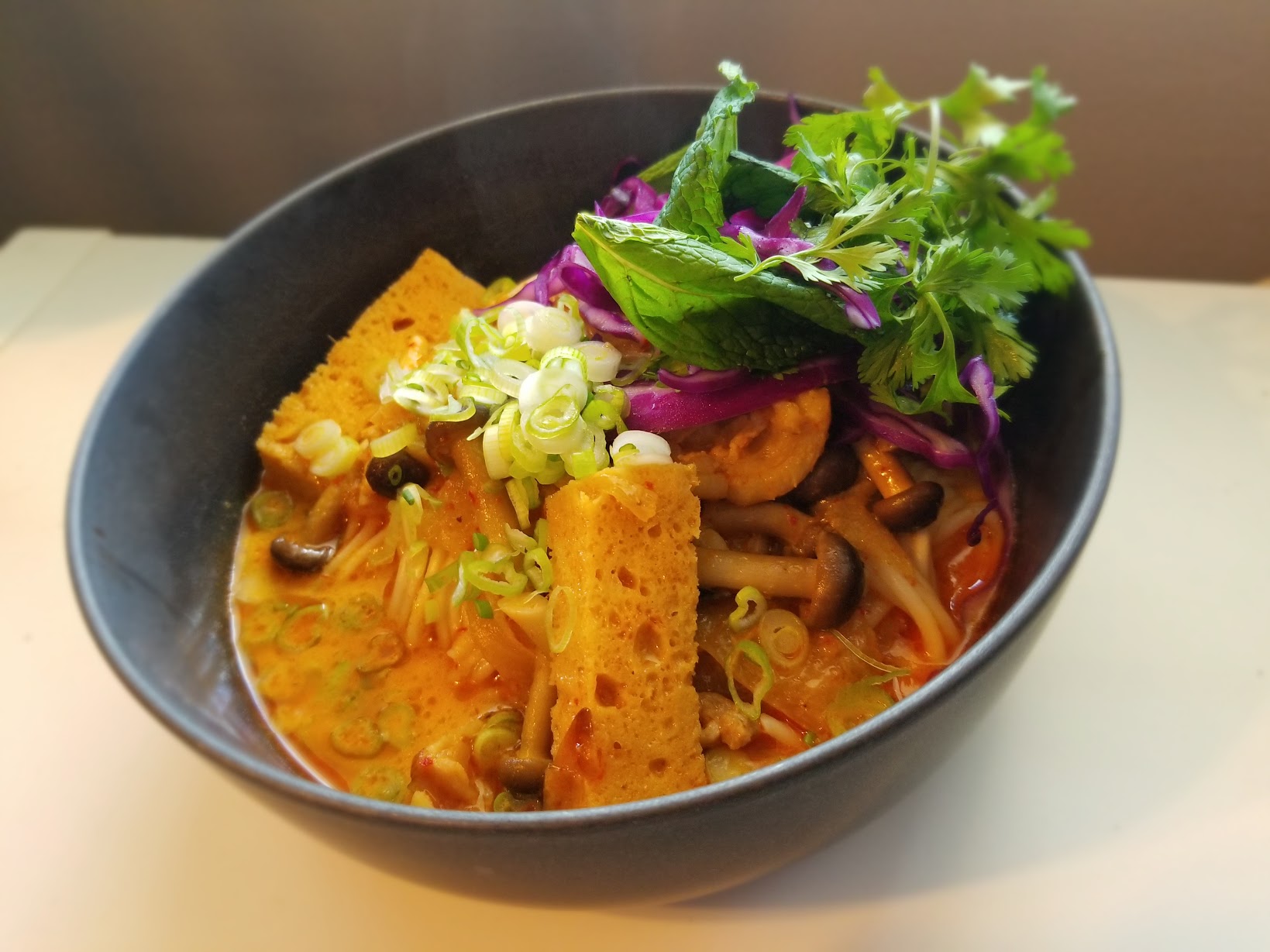 seitan and mushroom thai red curry